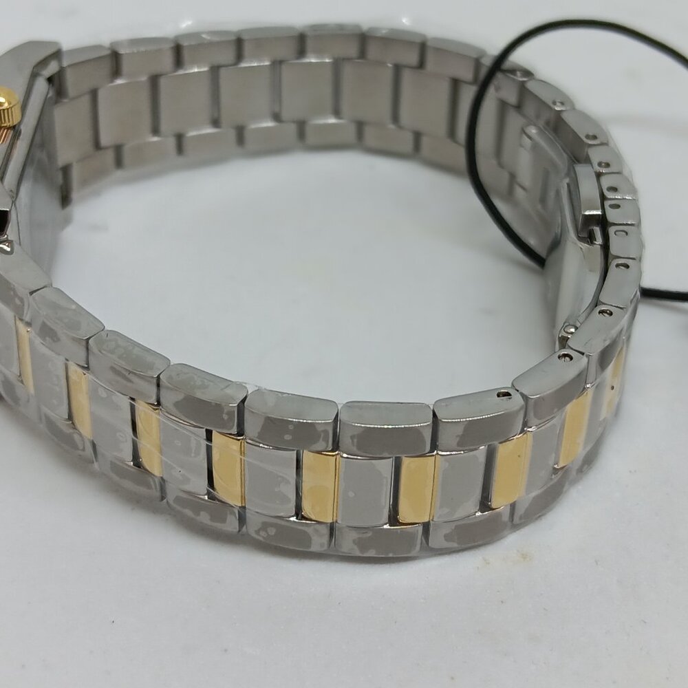 Bulova 98P230 Women's 21mm x 33mm Diamond Dial Two Tone S/Steel Tank Watch - Picture 5 of 11